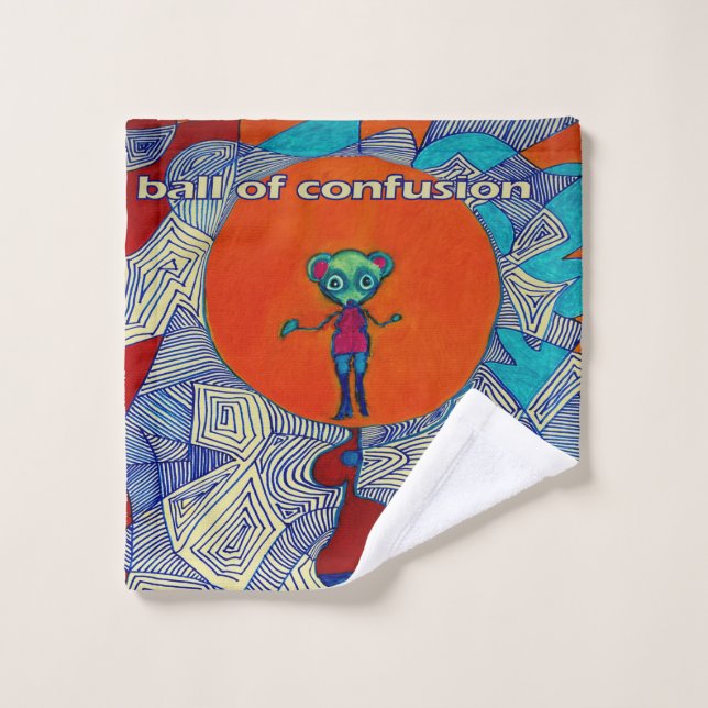 Toalha De Rosto Lavagem com Bola de Confusão (Pano de lavar)