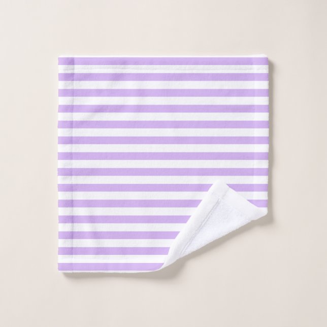 Toalha De Rosto Lavanda com striping (Pano de lavar)