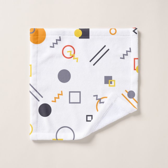 Toalha De Rosto Legal, única, moderna, ilustração de abstrato urba (Pano de lavar)