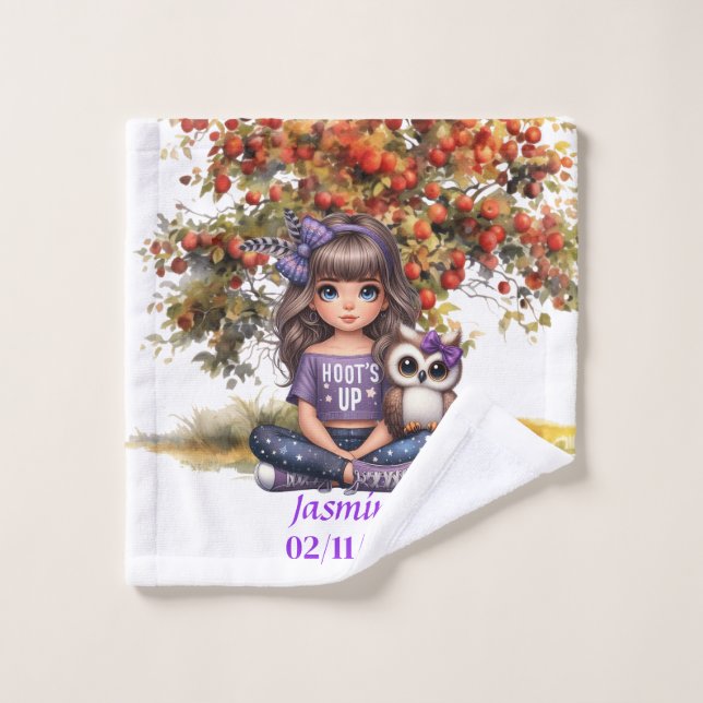 Toalha De Rosto Lindas garotas personalizadas (Pano de lavar)