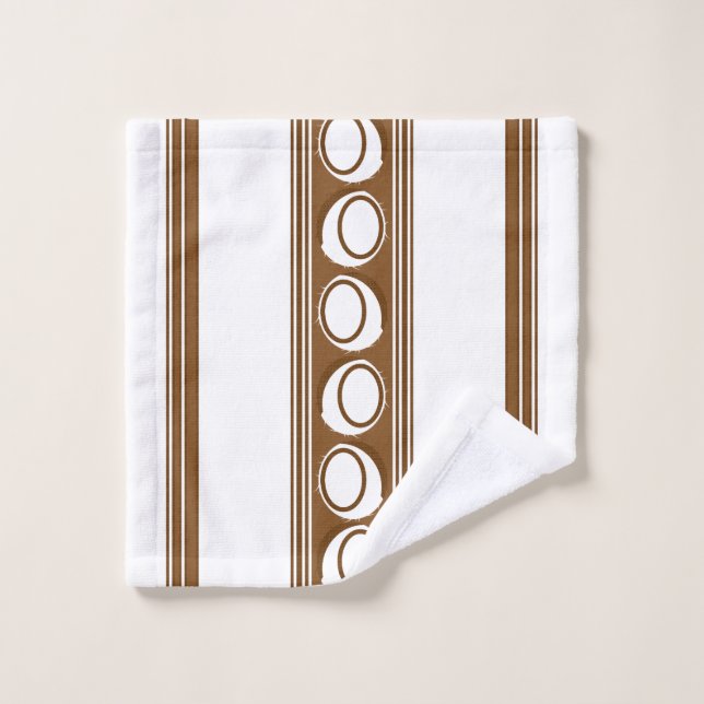 Toalha De Rosto Listras de Jacquard de Luxo de Coco (Pano de lavar)