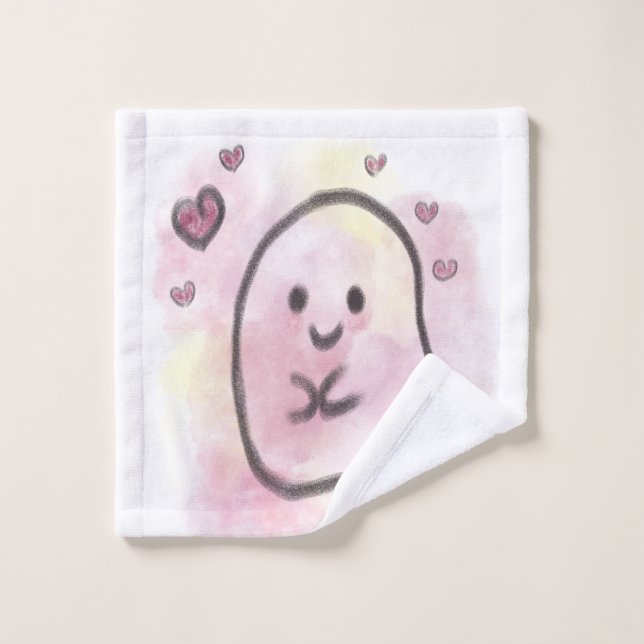 Toalha De Rosto Little ghost is in love (Pano de lavar)