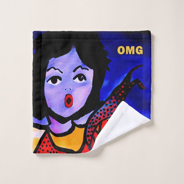 Toalha De Rosto Lixeira OMG (Pano de lavar)