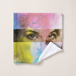 Toalha De Rosto Lixo ilustrado colorido - Aparência