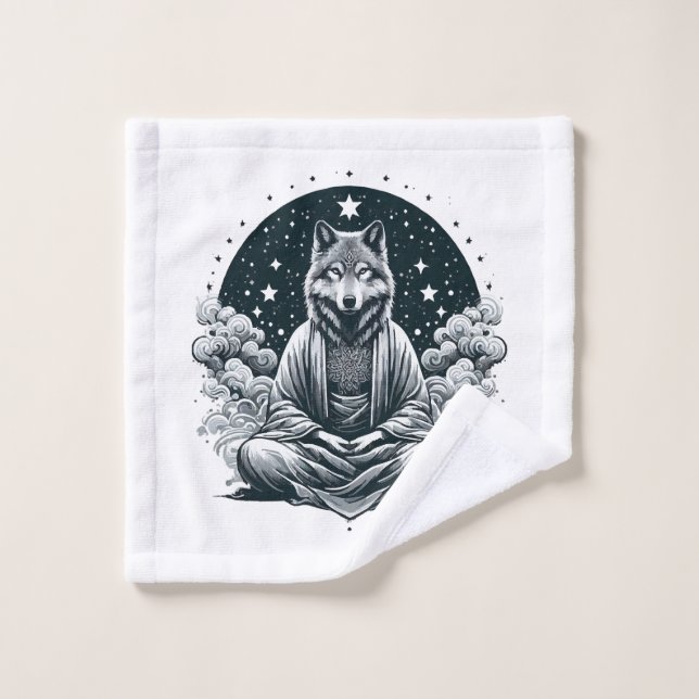 Toalha De Rosto Lobo Consciente (Pano de lavar)