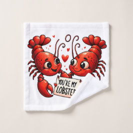 Toalha De Rosto Lobster Love Puns