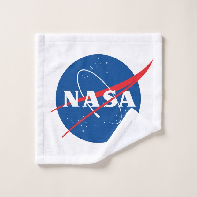 Toalha De Rosto Logotipo da NASA - Rocket White (Pano de lavar)