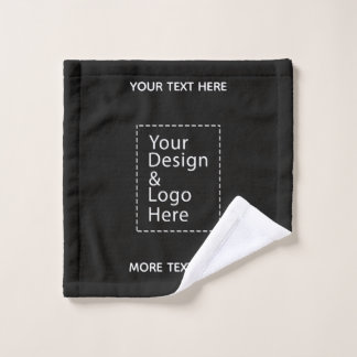Toalha De Rosto Logotipo Simples e Design de Texto Marcas Comercia