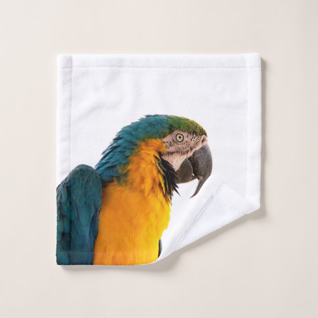 Toalha De Rosto Macaw de papagaio (Pano de lavar)
