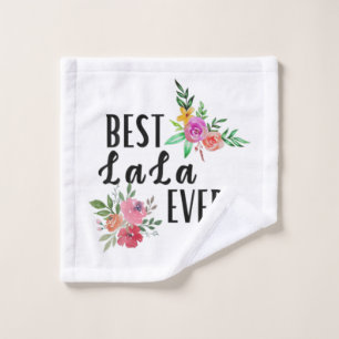 Toalha De Rosto Mãe Melhor Lala Nunca Aniversário