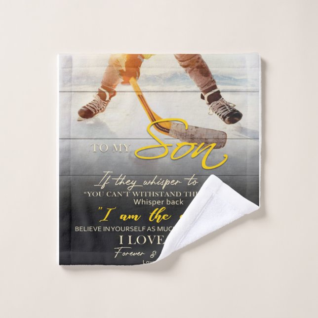 Toalha De Rosto Mamãe Para o meu filho dotado, Filho Aniversário d (Pano de lavar)