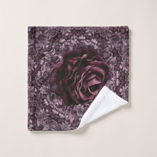 Toalha De Rosto Mandala de Rosa