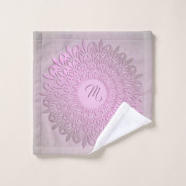 Toalha De Rosto Mandala étnica do inclinação. Monograma