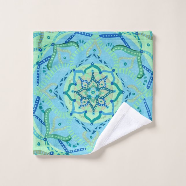 Toalha De Rosto Mandala Wash Cloth (Pano de lavar)