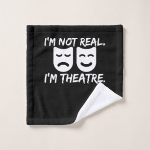 Toalha De Rosto Máscaras de teatro divertidas para diretor de prod