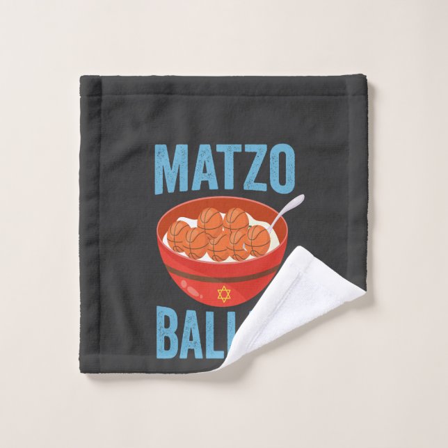 Toalha De Rosto Matzo Baller Funny Basbol Hanukkah Gift (Pano de lavar)