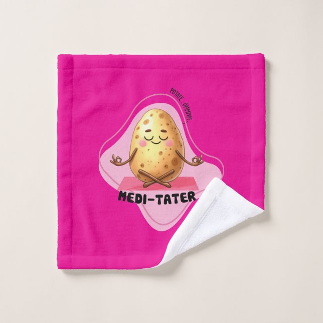 Toalha De Rosto Medi-Tater, Trocadilho de Batata | (Pano de lavar)
