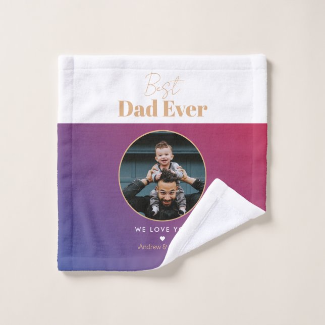 Toalha De Rosto Melhor pai de sempre (Pano de lavar)