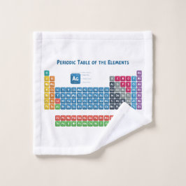 Toalha De Rosto Mesa periódica dos elementos 2