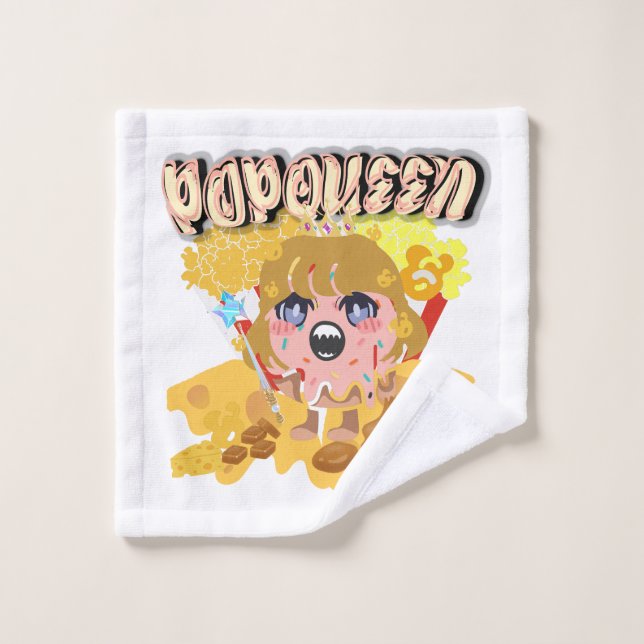 Toalha De Rosto Mikitiez popqueen popcorn moivenight cinema (Pano de lavar)