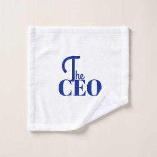 Toalha De Rosto Moderno Minimal O CEO Azul