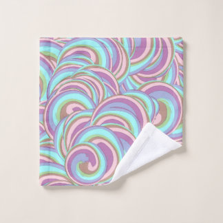 Toalha De Rosto Multicolor Swirls Pattern