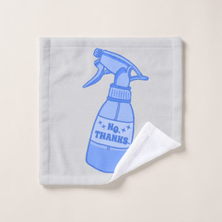 Toalha De Rosto Não, Obrigado. Humor Sassy de Garrafa de Spray
