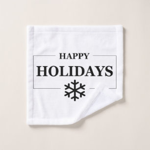 Toalha De Rosto Natal Feliz Feriado Personalizado Presente Feliz N