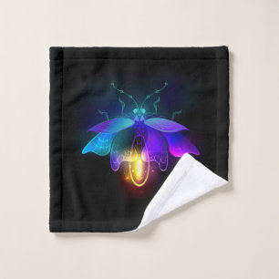 Toalha De Rosto Neon Firefly a preto