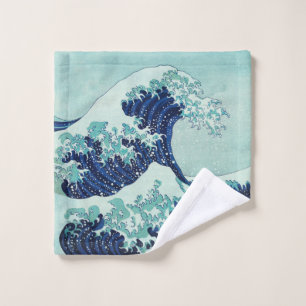 Toalha De Rosto Ondas Azuis de Hokusai