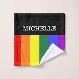 Toalha de Rosto Orgulho Gay Rainbow Personalizado