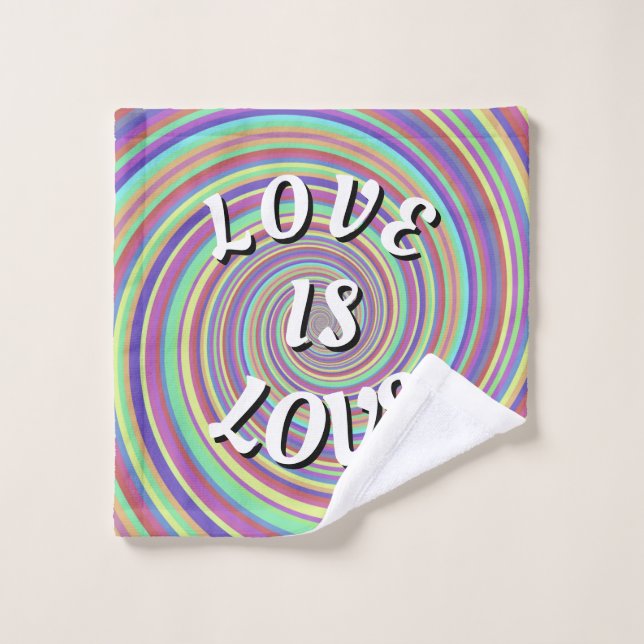 Toalha De Rosto Orgulho Love Is Love (Pano de lavar)