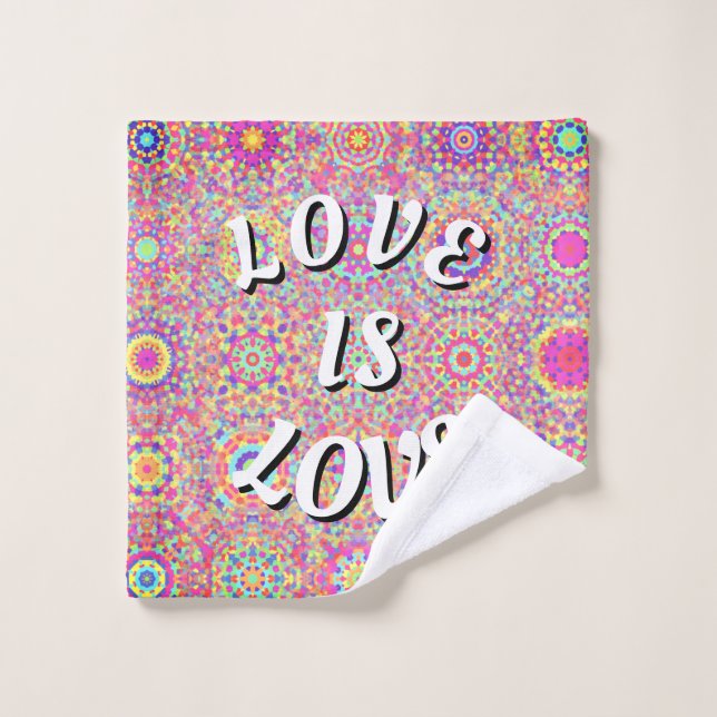 Toalha De Rosto Orgulho Love Is Love (Pano de lavar)