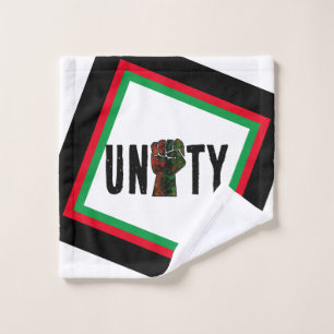 Toalha De Rosto orgulho negro punho vermelho verde bandeira pan-af