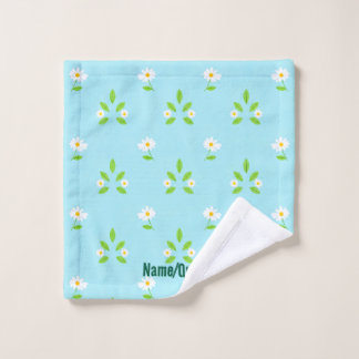 Toalha De Rosto Padrão Floral Minimalista de Primavera