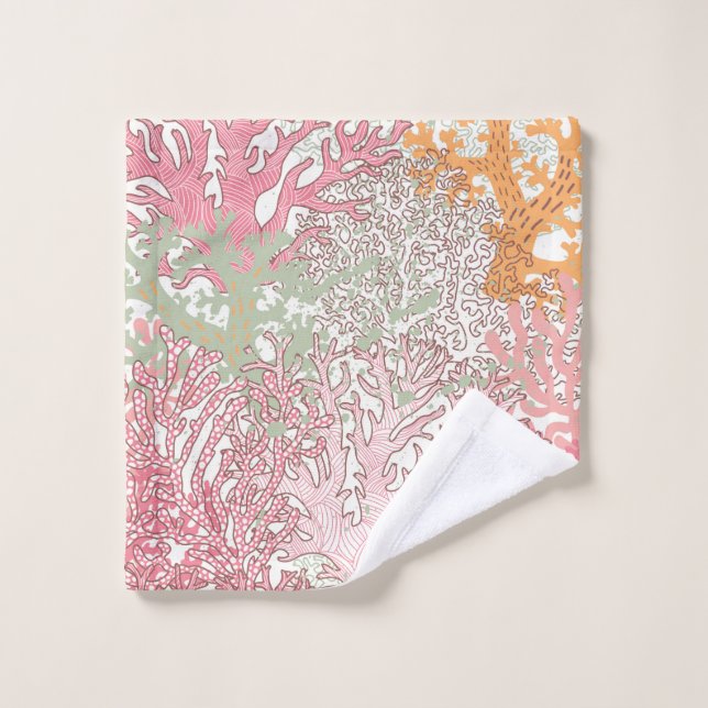 Toalha De Rosto Padrão sem costura submarino brilhante com beleza  (Pano de lavar)