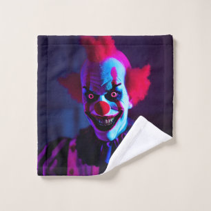 Toalha De Rosto palhaço assustador