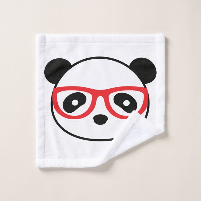 Toalha De Rosto Panda Bear Bathroom Lave Cloth - Leon Panda (Pano de lavar)