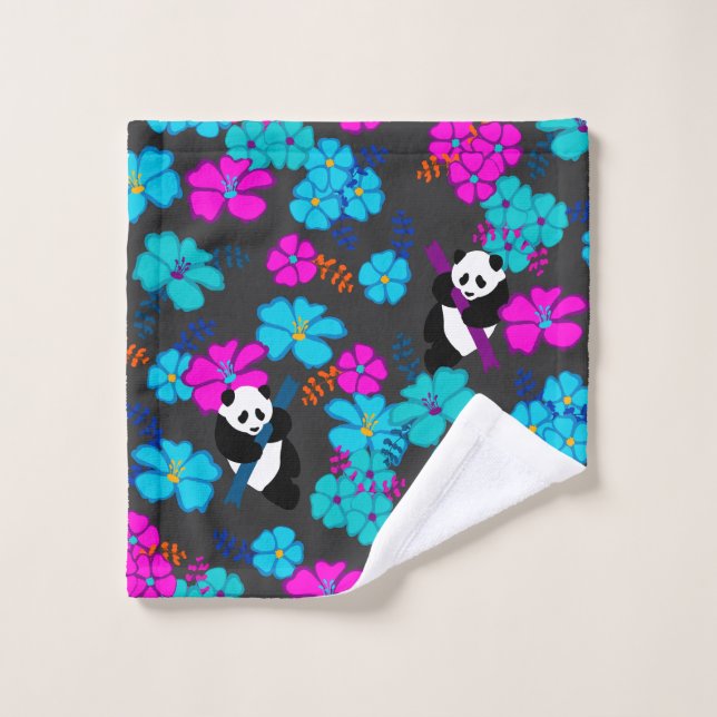 Toalha De Rosto Panda Paradise Bloom (Pano de lavar)