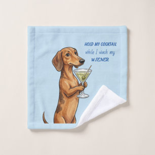 Toalha De Rosto Paninho de limpeza para Dachshund Cocktail