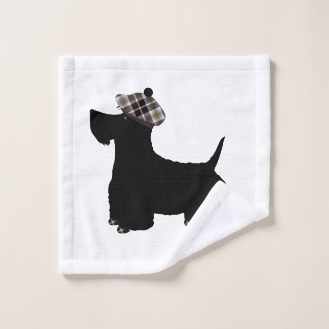 Toalha De Rosto Paninho de Limpeza Terrier Escocês (Pano de lavar)