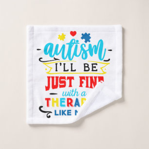 Toalha De Rosto Pano da lavagem da consciência do autismo