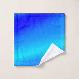 Toalha De Rosto Pastel abstrato de cor azul-ópera ombre