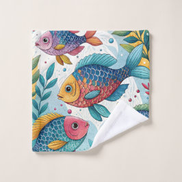 Toalha De Rosto Peixe-arco-íris submarino