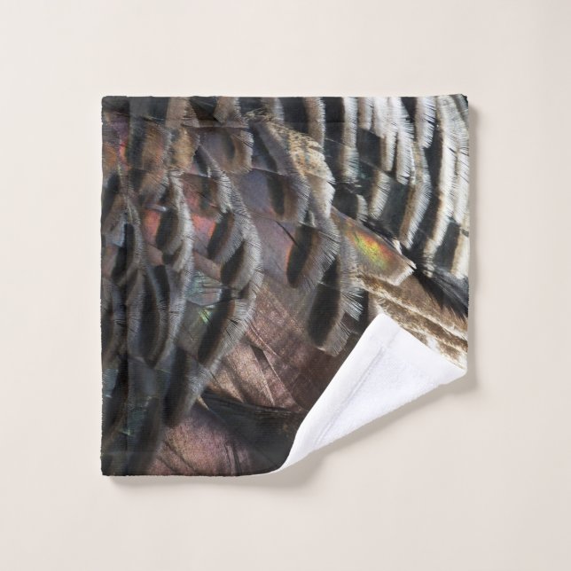 Toalha De Rosto Penas Selvagens Turcas I Abstrato Nature Design (Pano de lavar)