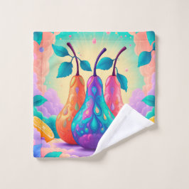 Toalha De Rosto pera colorida