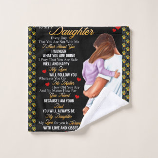 Toalha De Rosto Personalizado Para Meu Cobertor De Filha,