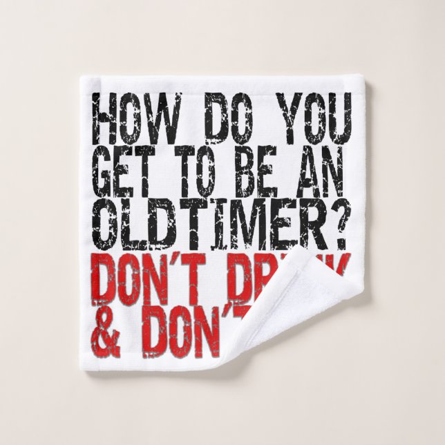 Toalha De Rosto Piada de Temporizador Antigo de Recuperação (Pano de lavar)