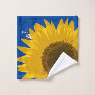 Toalha De Rosto Piggy Sunflower