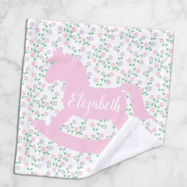 Toalha De Rosto Pink Rocking Horse